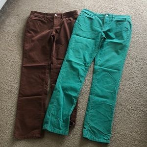 Loft modern straight corduroy pants